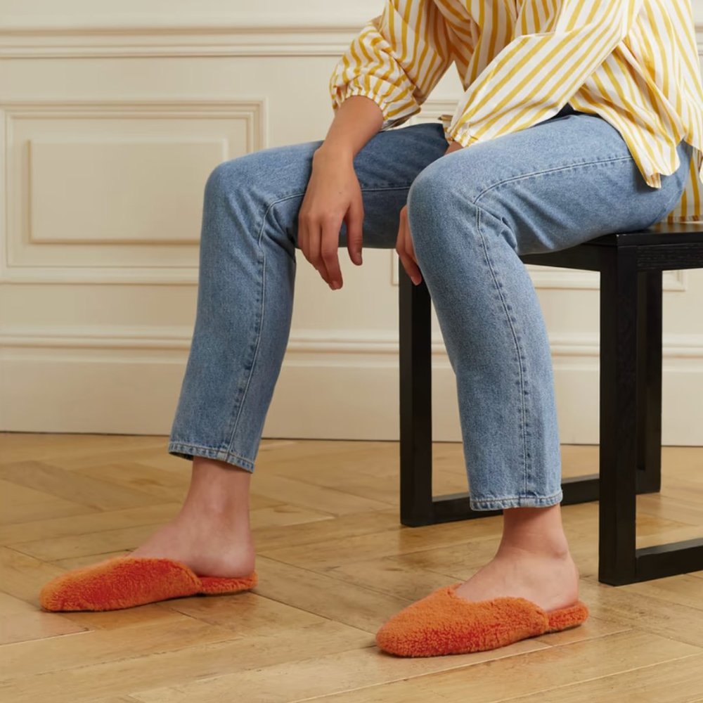 Sleeper Shearling Slipper Orange size 40 us 10